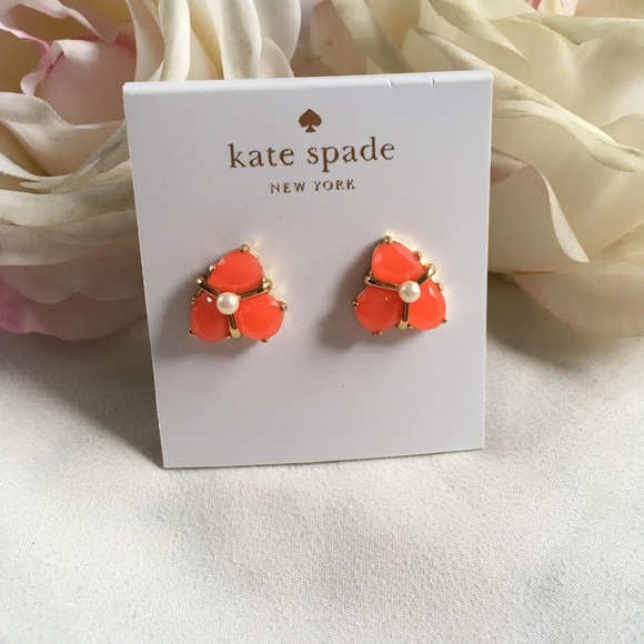 kate spade Jewelry - ♠️🆕CORAL KATE SPADE EARRINGS ♠️